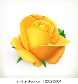 Rose flower, vector illustration