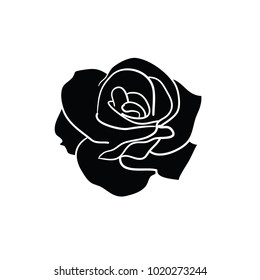 Rose Flower Vector Template Design