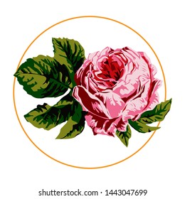 rose flower vector for weeding invitation or greeting cards