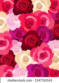 Rose flowers background