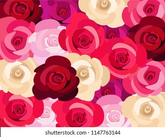 Rose flowers background