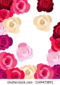 Rose flowers background