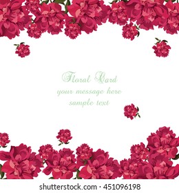 Rose flowers background Card Vector
