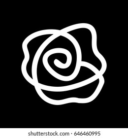 Rose  flowers hand drawn quality vector illustration cut