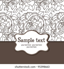 Rose flowers holiday background