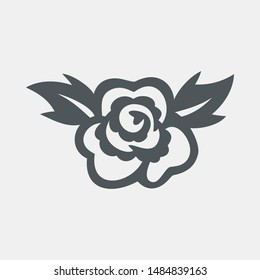 Rose flowers quality vector illustration cut