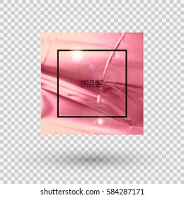 Rose foil background template for cards. Vector illustration eps10.