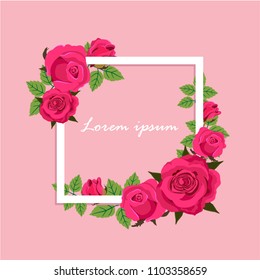 rose frame design