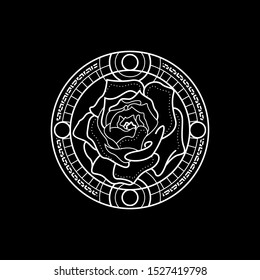 The Rose Geometry line style with circle frame