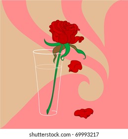 Rose in Glass