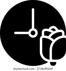 rose glyph icon illustration vector