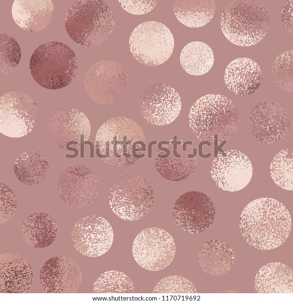 Rose Gold Abstract Background Circles Vector Stock Vector (Royalty Free ...