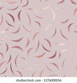 Rose gold. Abstract elegant background with metallic effect. Imitation of the foil texture. Vector illustration