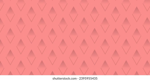 Rose gold abstract rhombus shape pattern, Luxury 3D geometric pattern background. Can use for cover, artwork, print ad, poster, web banner. Simple and minimal. Vector EPS10.