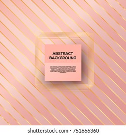rose gold background. Stock vector eps 10
