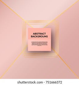rose gold background. Stock vector eps 10