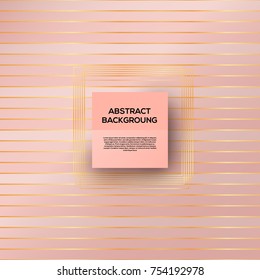 rose gold background. Stock vector eps 10