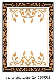 Rose Gold Decorative Ornamental Border Decorative Vector