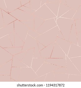 Rose gold. Elegant vector pattern for design of invitations, covers and surfaces