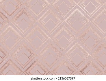 Rose gold foil texture decorative pattern background 