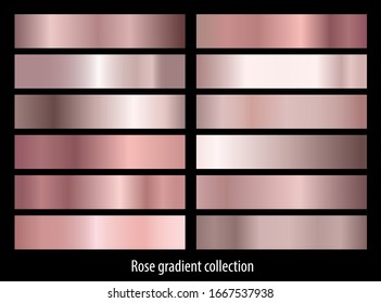 Rose gold gradient backgrounds collection