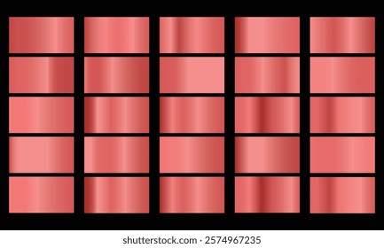 Rose gold gradient set design 
