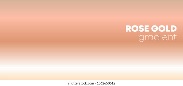 Rose gold gradient texture background for the wallpaper, web banner, flyer, poster or brochure cover. Vector illustration.