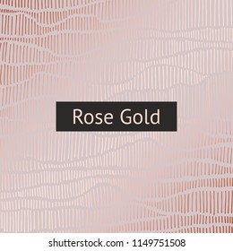 Rose gold. Hand drawing. Abstract decorative background with imitation of rose gold