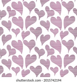 Diseño de patrón sin problemas del corazón del oro rosa en fondo blanco