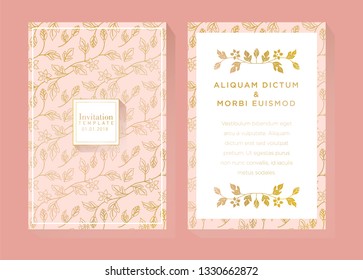 Rose Gold Invitation Template