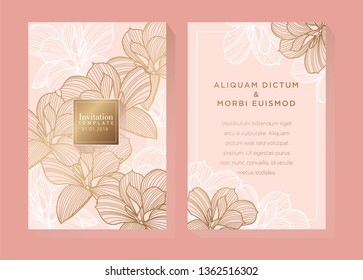 Rose Gold Invitation Template