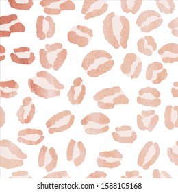 Rose Gold Leopard Print Pattern 