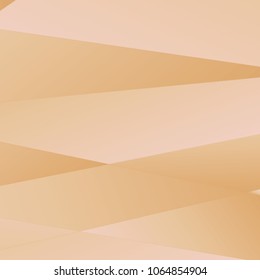 Rose gold luxury background. Vector polygon abstract polygonal geometric triangle background. Diamond peach jewelry. Low poly illustration. Abstract geometric polygonal shape. Summer bright orange.