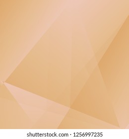 Rose gold luxury background. Vector polygon abstract polygonal geometric triangle background. Diamond peach jewelry. Low poly illustration. Abstract geometric polygonal shape. Summer bright orange.