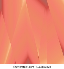 Rose gold luxury background. Vector polygon abstract polygonal geometric triangle background. Diamond peach jewelry. Low poly illustration. Abstract geometric polygonal shape. Summer bright orange.
