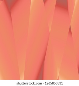 Rose gold luxury background. Vector polygon abstract polygonal geometric triangle background. Diamond peach jewelry. Low poly illustration. Abstract geometric polygonal shape. Summer bright orange.