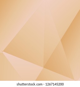Rose gold luxury background. Vector polygon abstract polygonal geometric triangle background. Diamond peach jewelry. Low poly illustration. Abstract geometric polygonal shape. Summer bright orange.