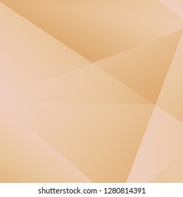 Rose gold luxury background. Vector polygon abstract polygonal geometric triangle background. Diamond peach jewelry. Low poly illustration. Abstract geometric polygonal shape. Summer bright orange.
