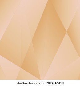 Rose gold luxury background. Vector polygon abstract polygonal geometric triangle background. Diamond peach jewelry. Low poly illustration. Abstract geometric polygonal shape. Summer bright orange.