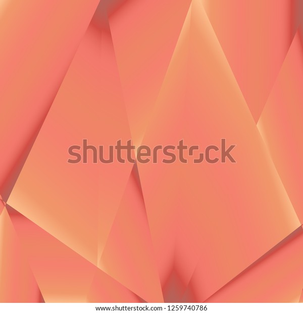 Rose Gold Luxury Background Vector Polygon Stock Vector (Royalty Free
