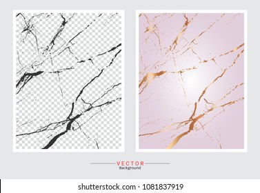 Rose gold marble texture background, Premium and luxury for your design cards, wedding or invitation, web banner, cover template, pattern and wallpaper (Vector EPS10, Fully editable color change)