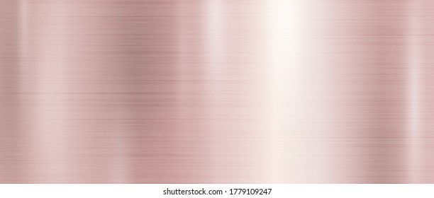 Rose gold metal texture background vector illustration