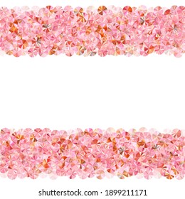 Dibujo vectorial de esparadrapo de oro rosa. Diseño de fondo del marco de San Valentín. El glamur luce elementos de eslóganes en la decoración de las vacaciones. El amor romántico valentine confetti.