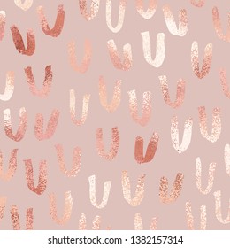 Rose gold. Vector abstract background with metallic effect for design of covers, invitations and cards.