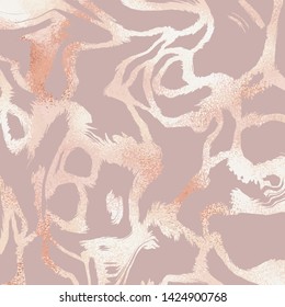 Rose gold. Vector decorative background with imitation of foiling. Background for the design of invitations, covers, sales, cards