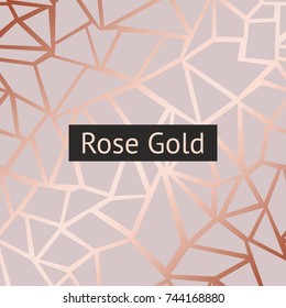 Oro rosa. Fondo decorativo vectorial con imitación de textura de oro rosa para impresión y diseño