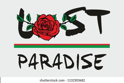 Rose graphic design vector art