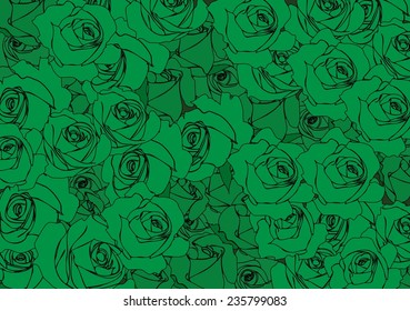 Rose Green background,Spring background for the design of flowers. Vector illustration,Template frame design for card. Vintage Lace Doily