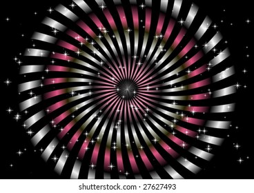 Rose and grey circles vector