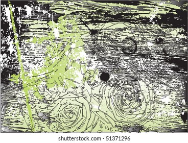 Rose grunge